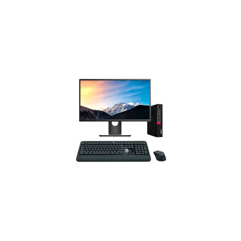 Lenovo ThinkCentre M720q + Monitor | i5-8500 8GB 256GB NVMe W11