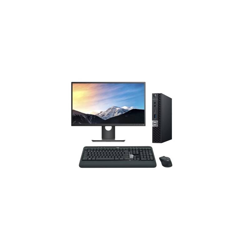 Dell OptiPlex 3070 Micro + Monitor | i7-8700T 16GB 256GB NVMe W11