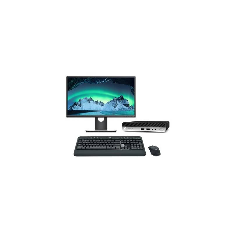 HP ProDesk 600 G4 Mini + Monitor | i5-8500T 16GB 256GB NVMe W11