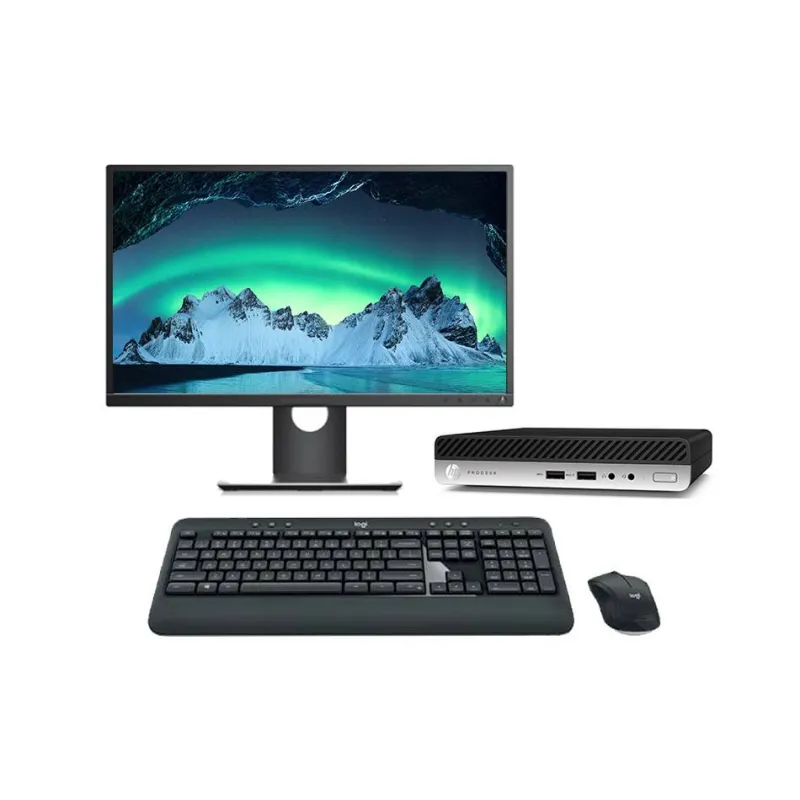 HP ProDesk 600 G4 Mini + Monitor | i5-8500T 16GB 256GB NVMe W11