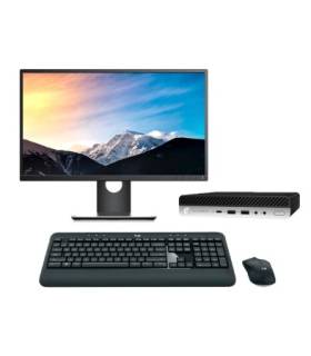 HP EliteDesk 800 G3 Mini + Monitor | i5-7500T 16GB 240GB SSD W10