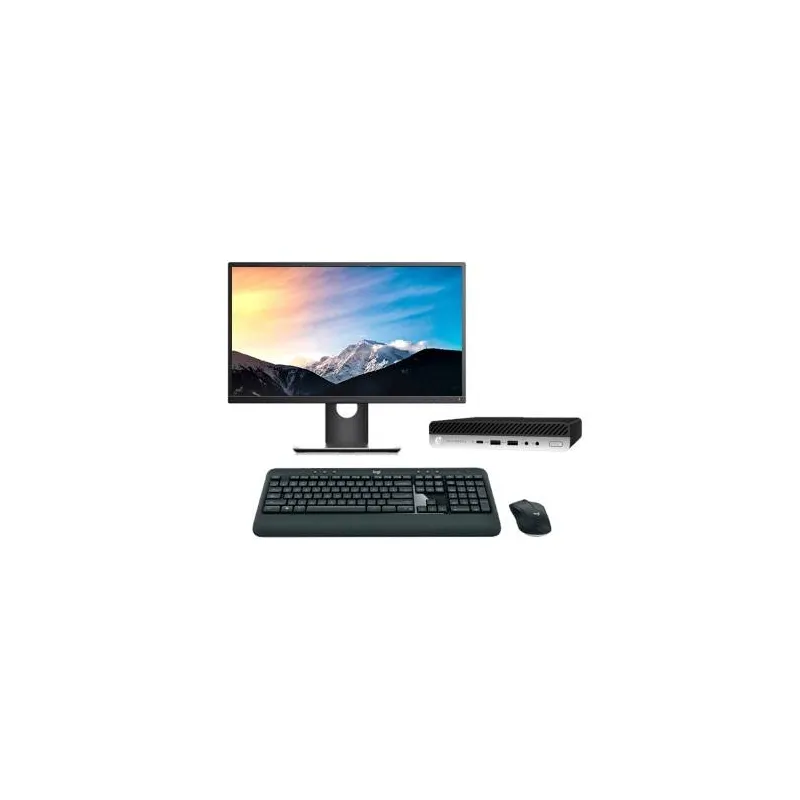 HP EliteDesk 800 G3 Mini + Monitor | i5-7500T 16GB 240GB SSD W10