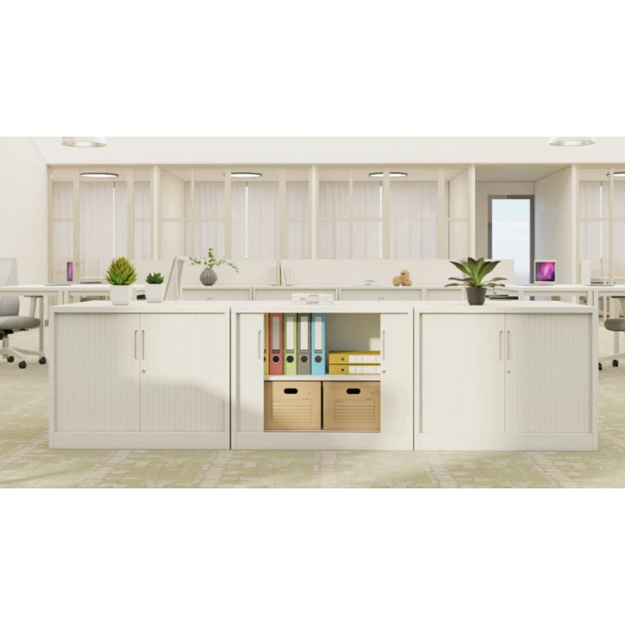 Armario Metálico bajo Austin puertas de persiana de Euromof. vista 4