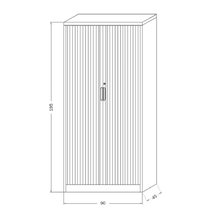 Armario Metálico Alto Austin puertas de persiana de Euromof. vista 6