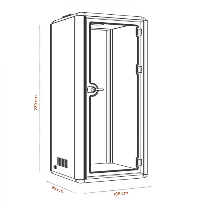 Cabina acústica Vega Box 1 de Euromof. vista 10