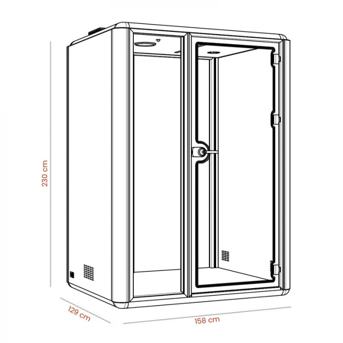 Cabina acústica Vega Box 2 de Euromof. vista 8