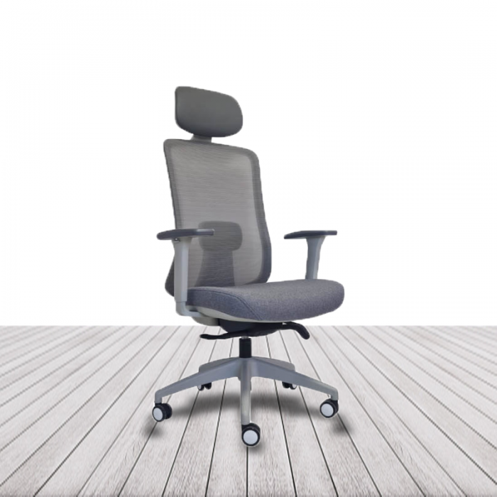 Silla LANDO GREY con cabezal de Vincolo. vista 2