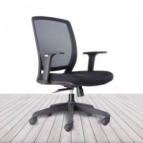 Silla Operativa VINCOLO Mod. LUNA NEGRO vista 2