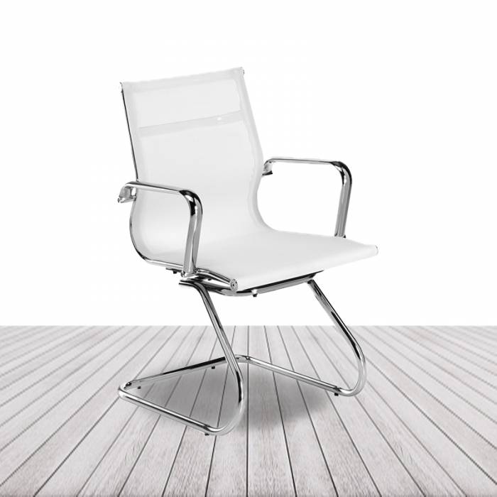 Silla confidente BERLÍN de EUROMOF. Respaldo malla vista 6