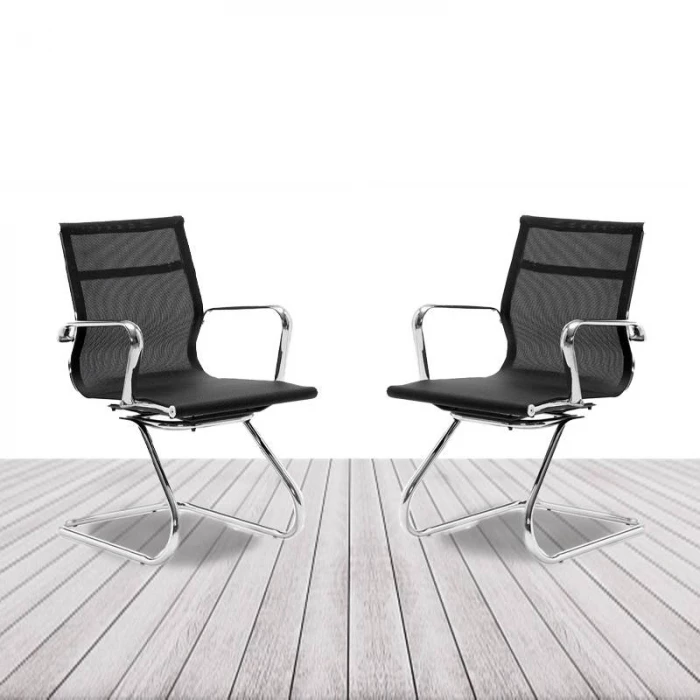 Silla confidente BERLÍN de EUROMOF. Respaldo malla vista 2