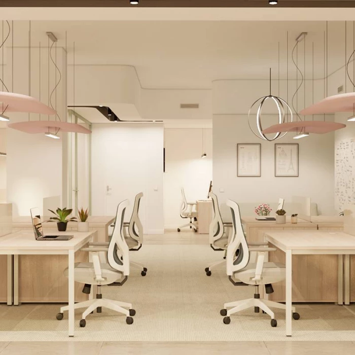 Mesa Euro 5100 de Euromof Fondo 80 con Ala. vista 3