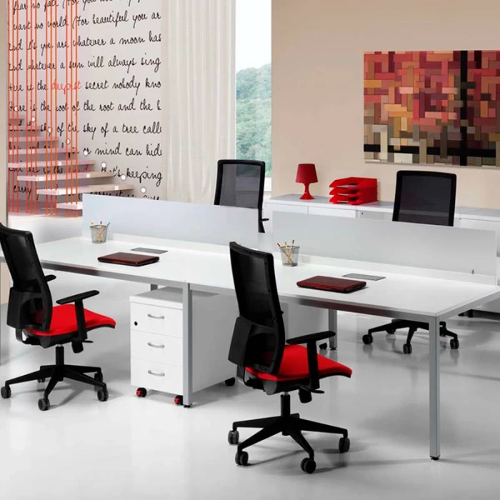 Mesa Euro 5100 de Euromof Fondo 60. Varios acabados. vista 6