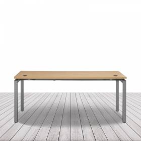 Mesa Euro 5000 de Euromof Fondo 60 con Estructura Metálica. Varios acabados. vista 2