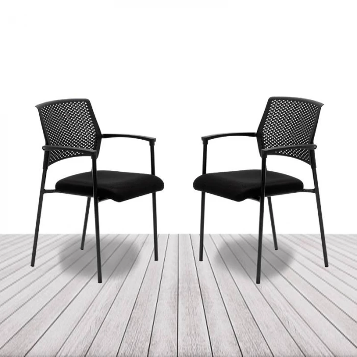 Silla Confidente MANILA de EUROMOF. Estructura Negra o Blanca vista 2