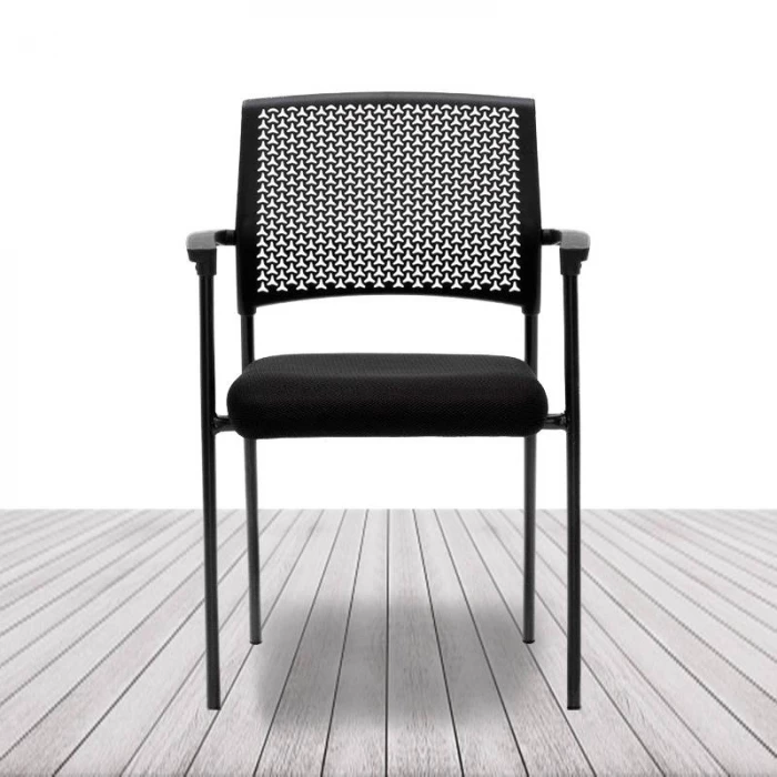 Silla Confidente MANILA de EUROMOF. Estructura Negra o Blanca vista 4