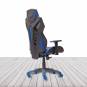 Silla Gaming GALAXY de EUROMOF. Color Negro, decoraciones Azules vista 5