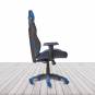 Silla Gaming GALAXY de EUROMOF. Color Negro, decoraciones Azules vista 4