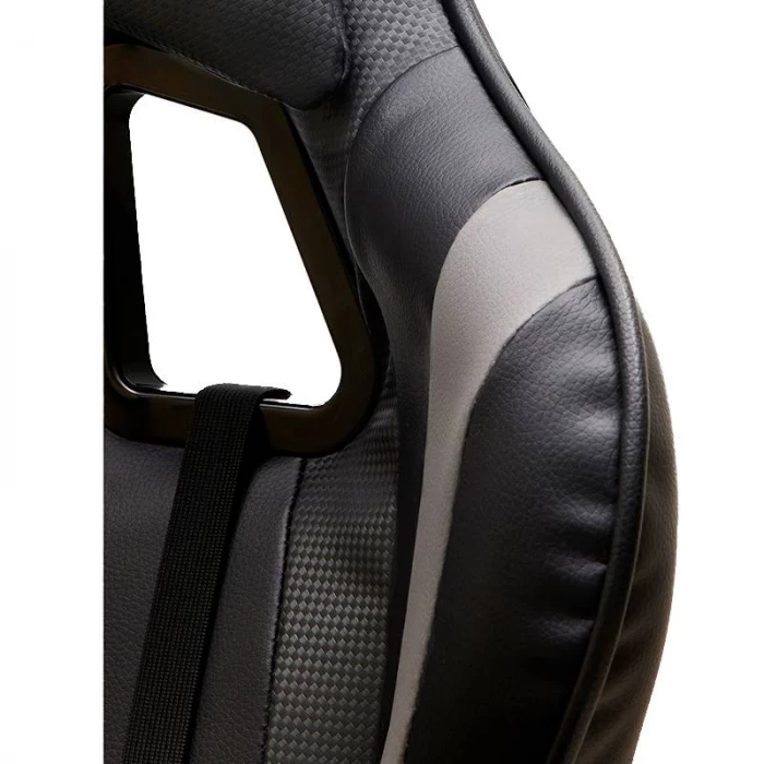 Silla Gaming MAGNUM de EUROMOF. Ecopiel negra. vista 6