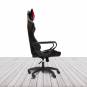 Silla Gaming ARCADE de EUROMOF. Tapizada en Ecopiel Negro y Rojo vista 4