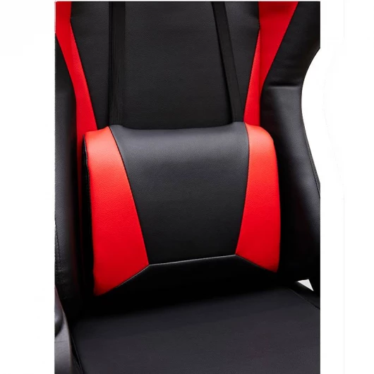 Silla Gaming ARCADE de EUROMOF. Tapizada en Ecopiel Negro y Rojo vista 7