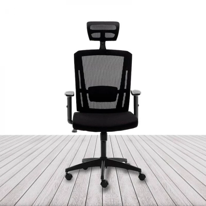 Silla Operativa SOFIA de EUROMOF. Cabecero regulable color Negro vista 3