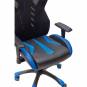 Silla Gaming GALAXY de EUROMOF. Color Negro, decoraciones Azules vista 6