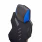 Silla Gaming GALAXY de EUROMOF. Color Negro, decoraciones Azules vista 7