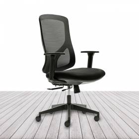 Silla Operativa NANTES de EUROMOF. Color Negro vista 2