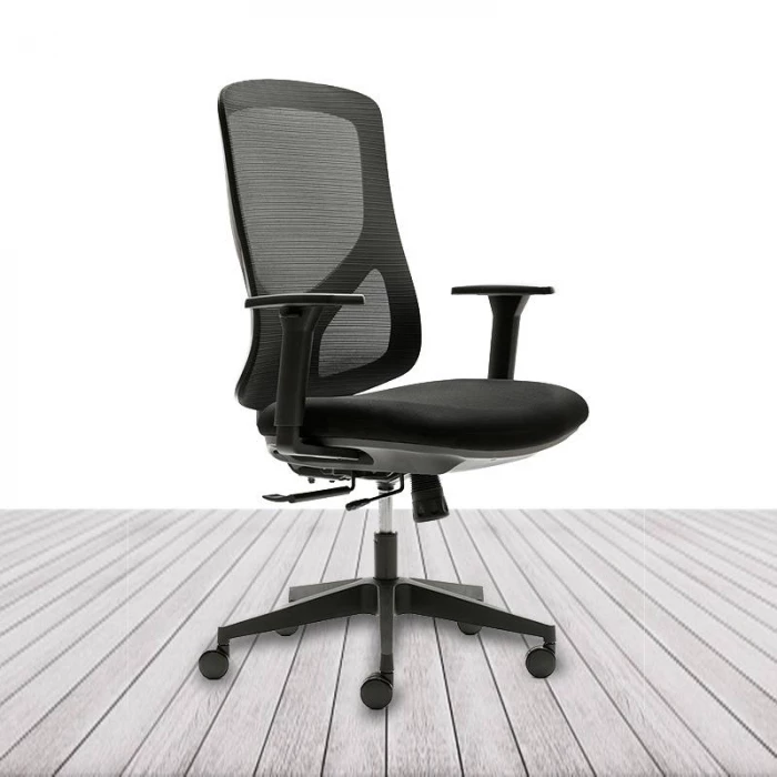 Silla Operativa NANTES de EUROMOF. Color Negro vista 2