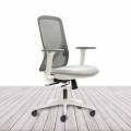 Silla Operativa LYON de EUROMOF. Color Blanco y Gris.