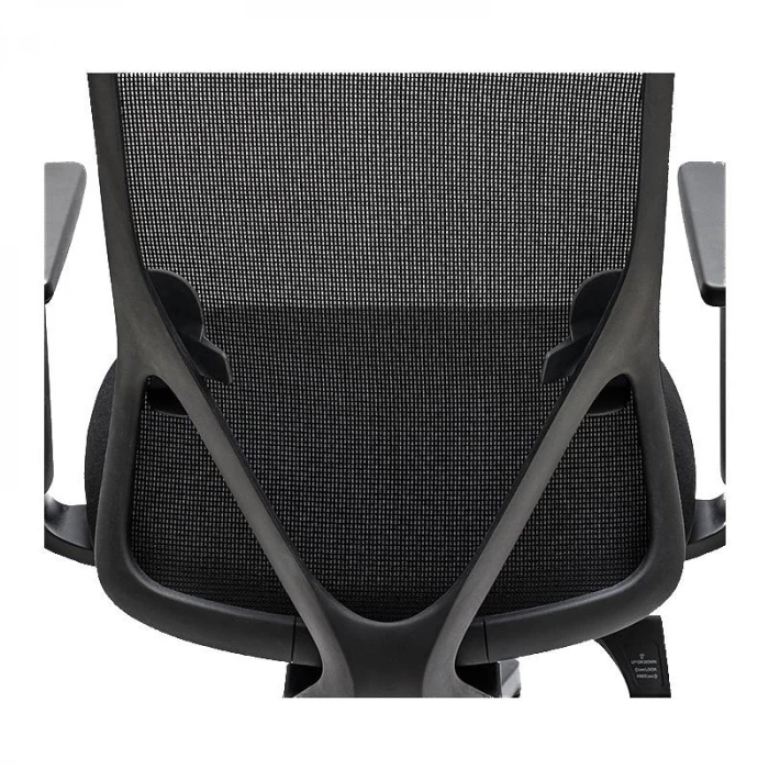 Silla Operativa LYON de EUROMOF. Color Negro. vista 6