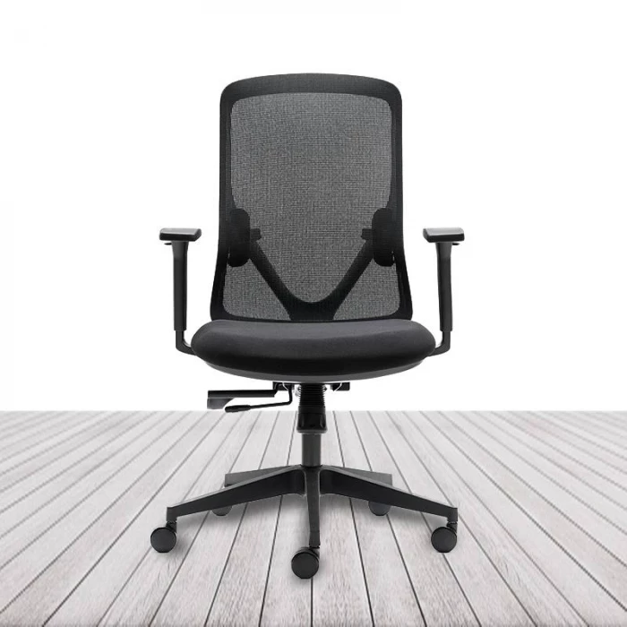 Silla Operativa LYON de EUROMOF. Color Negro. vista 3