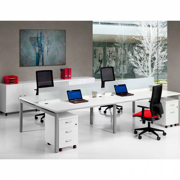 Mesa Multipuesto EURO 5000 de EUROMOF. Fondo 80 vista 2