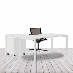 Mesa Operativa NOVA en L de OFITRES. Fondo 60 vista 2