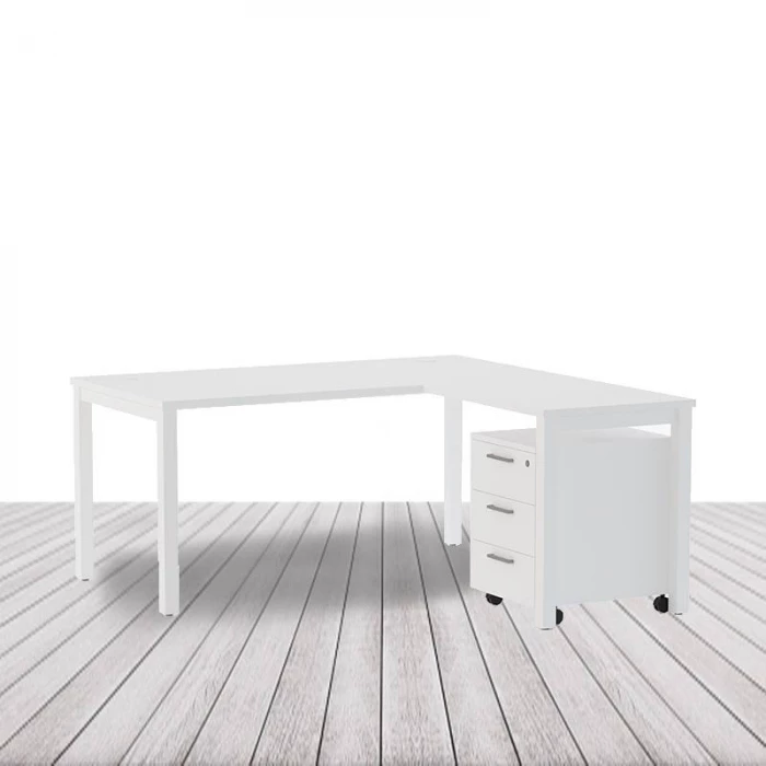 Mesa Operativa NOVA en L de OFITRES. Fondo 60 vista 7