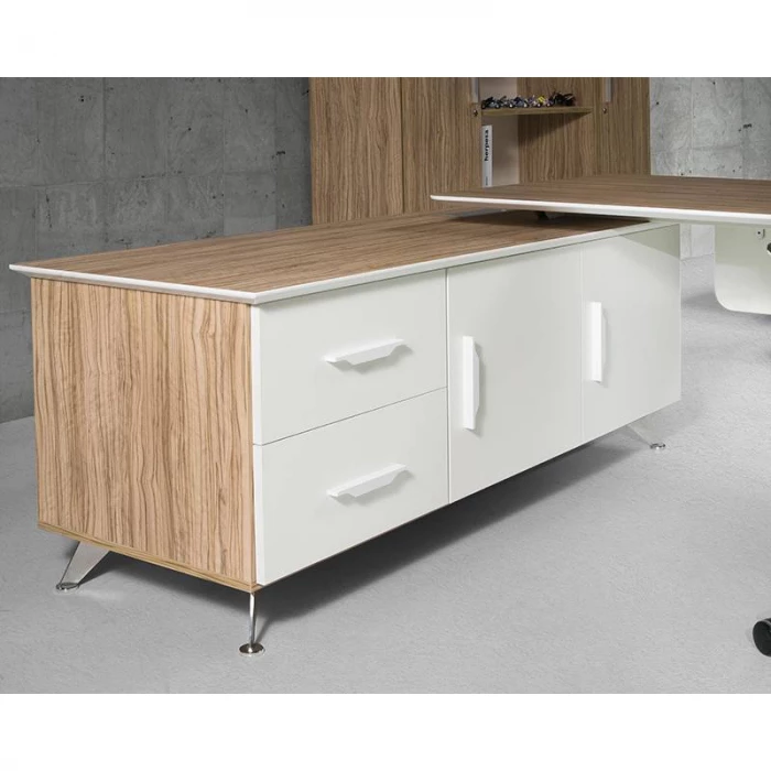 Mesa de Despacho SHARP de HERPESA con mueble Auxiliar. vista 4