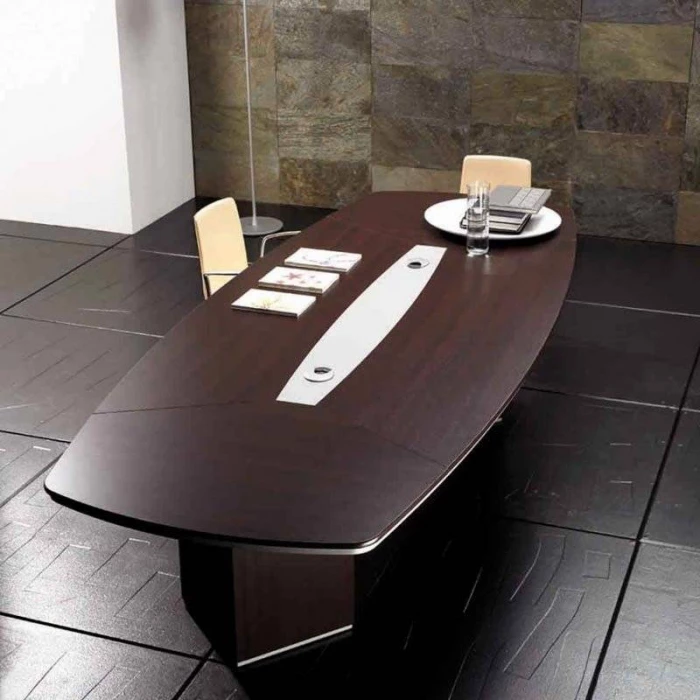 Mesa de reunión AT de HERPESA. Con pasacables. vista 2