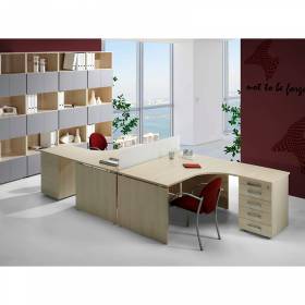 Mesa Compacta H2 de HERPESA. Forma de L vista 2