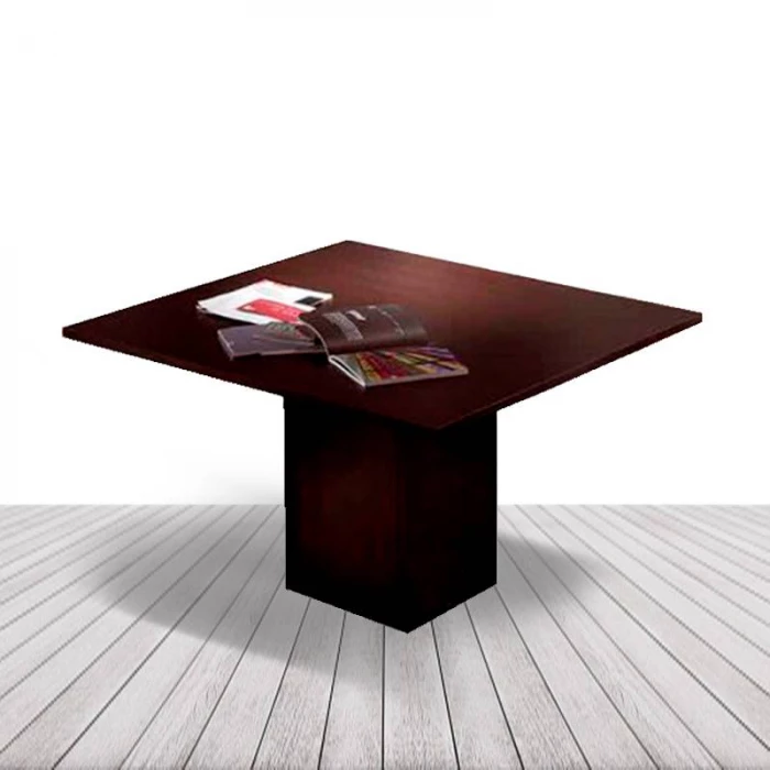 Mesa de Reuniones Cuadrada de HERPESA. Base de Cubo vista 2