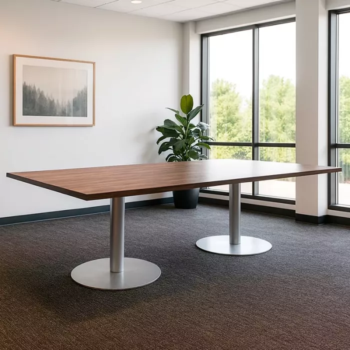 Mesa de Reuniones Rectangular de HERPESA. Base de Peanas vista 2