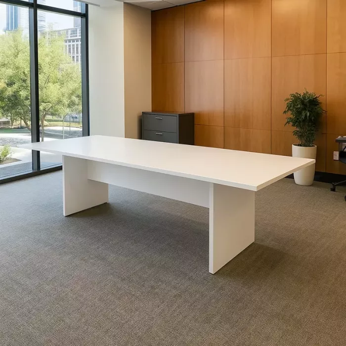 Mesa de Reuniones Rectangular de EUROMOF. Base de H vista 3