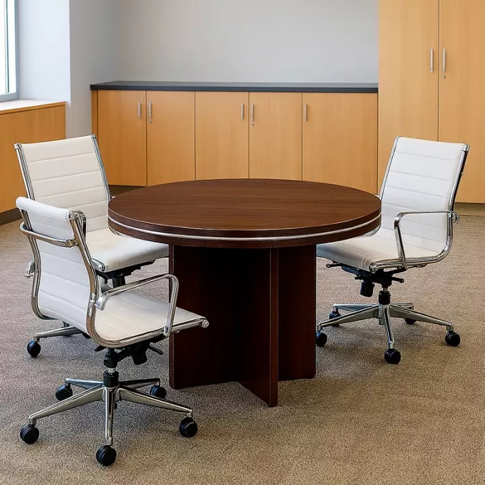 Mesa Redonda de Reuniones Colina de Euromof, con base en aspa. vista 4