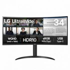 LG 34WR50QK-B monitor 34" WQHD 2xHDMI DP curvo