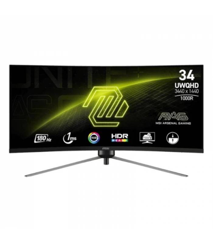 MSI MAG345CQR Monitor34"Gaming WQHD 180h DP HDMI C
