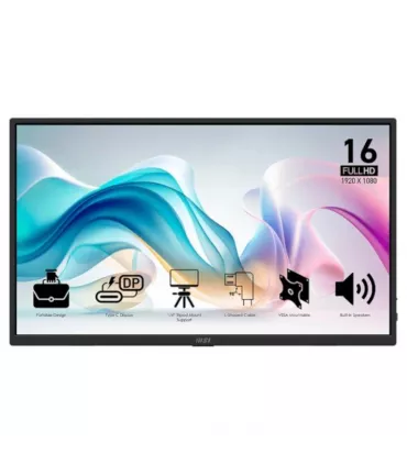 MSI MP165 E6 Monitor15.6"IPS FHD  portátil USBc MM