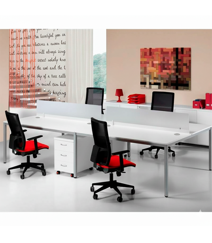 Mesa Multipuesto EURO 5100 de EUROMOF. Fondo 80 vista 1