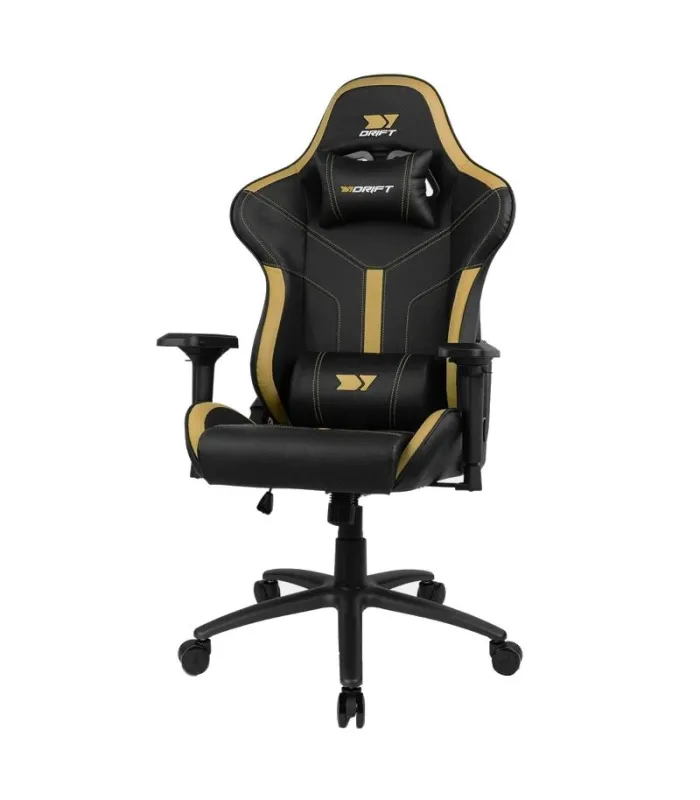 DRIFT Silla gaming DR350.Negro Dorada