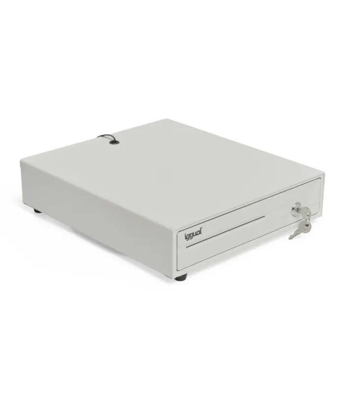 iggual Cajón portamonedas IRON-10W 38cm 4+6 blanco