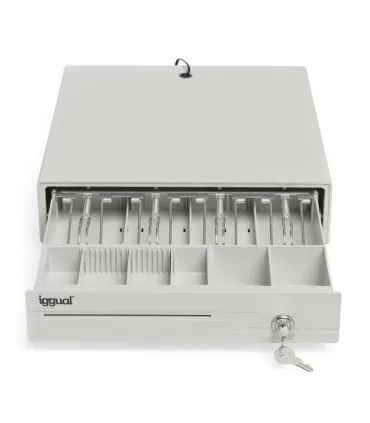 iggual Cajón portamonedas IRON-10W 38cm 4+6 blanco