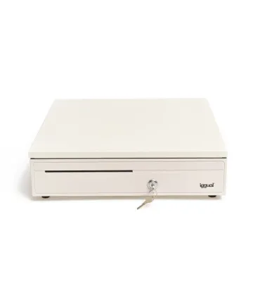 iggual Cajón portamonedas IRON-30W 42cm 5+5 blanco